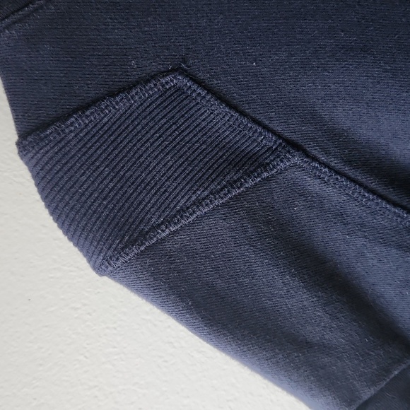 Peloton Dark Blue Rib Insert Pullover Hoodie, size M - Picture 12 of 12
